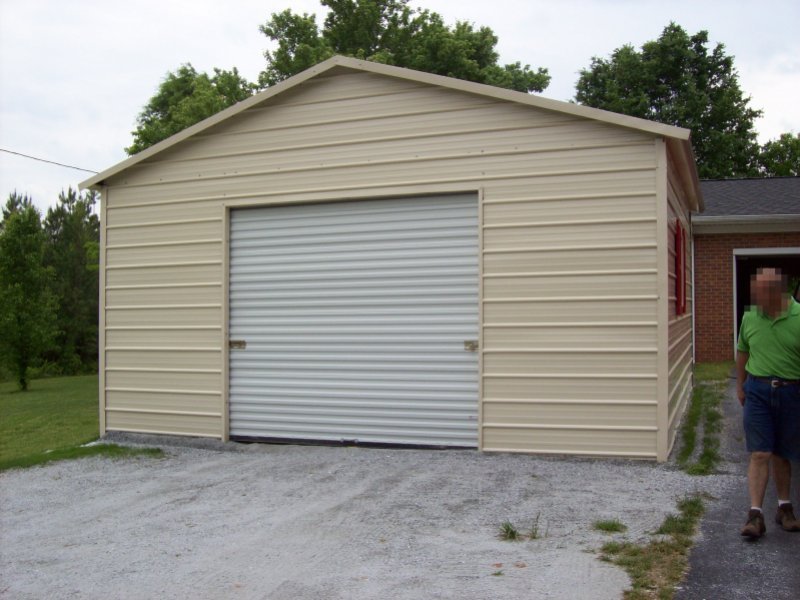 Garage Boxed Eave Roof W X L X H Car Garage