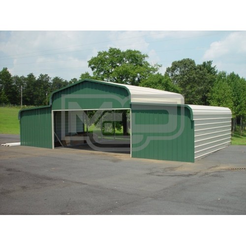 Barn Shelter | Regular Roof | 42W x 21L x 9H | Metal