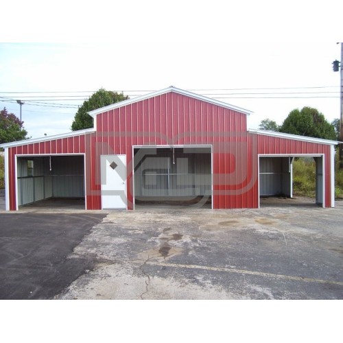 Enclosed Metal Barn | Vertical Roof | 44W x 21L x 12H | Carolina Barn